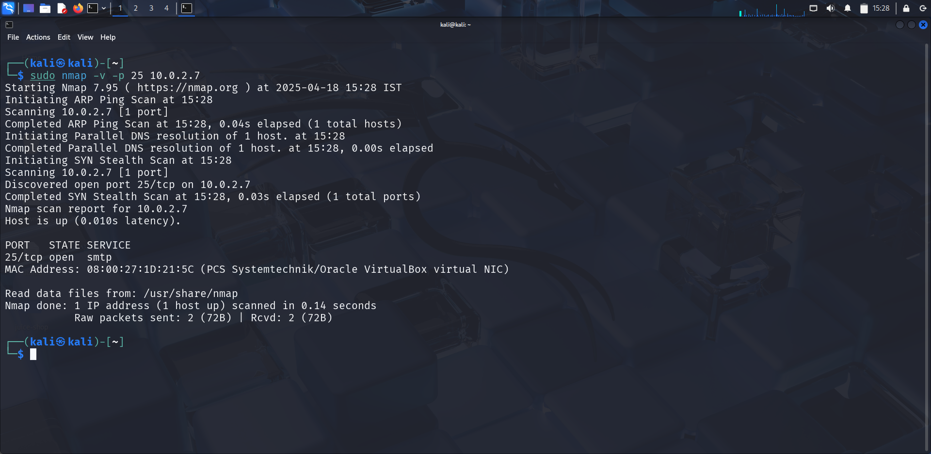 SMTP Nmap