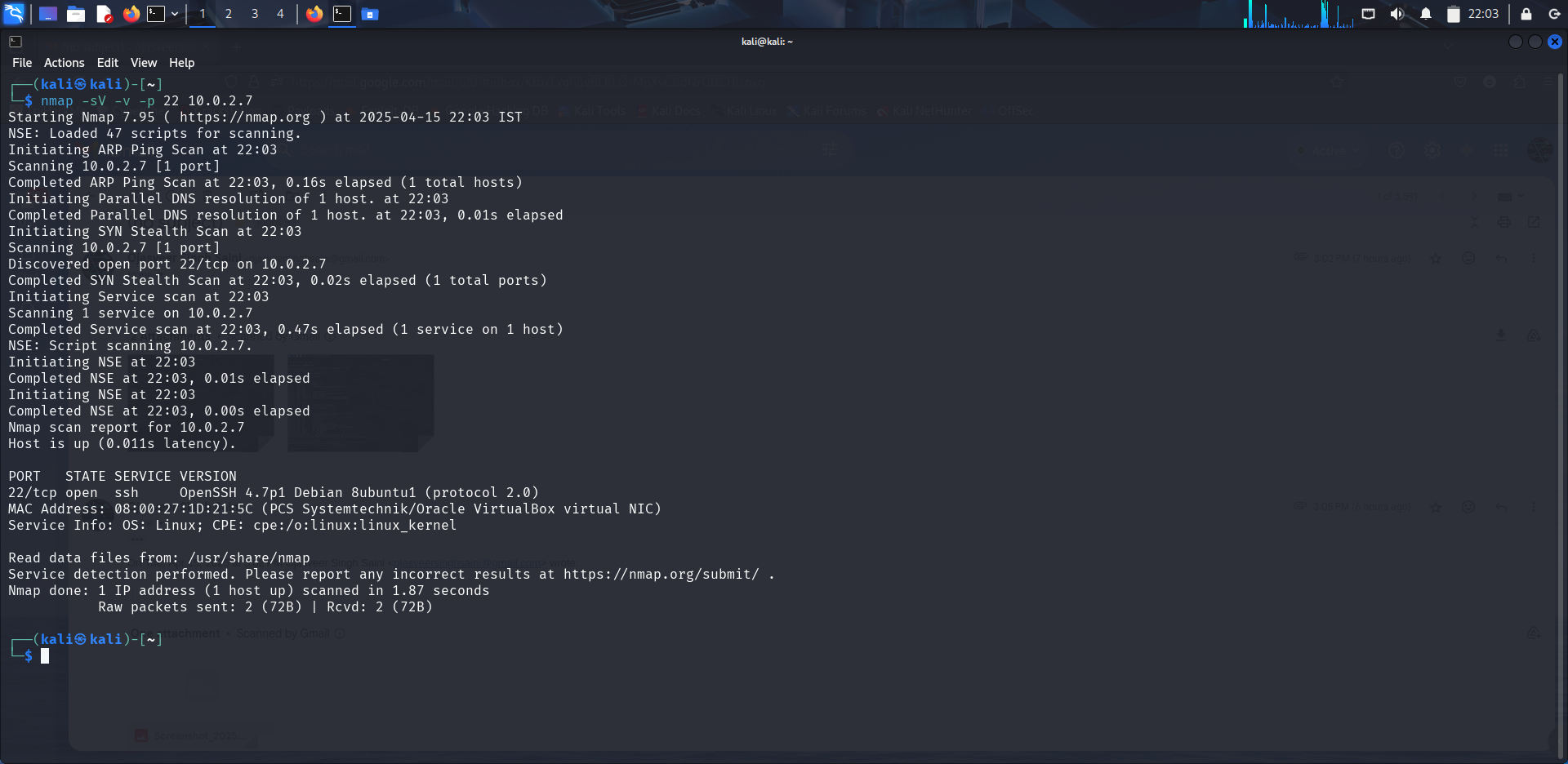 SSH Nmap Scan