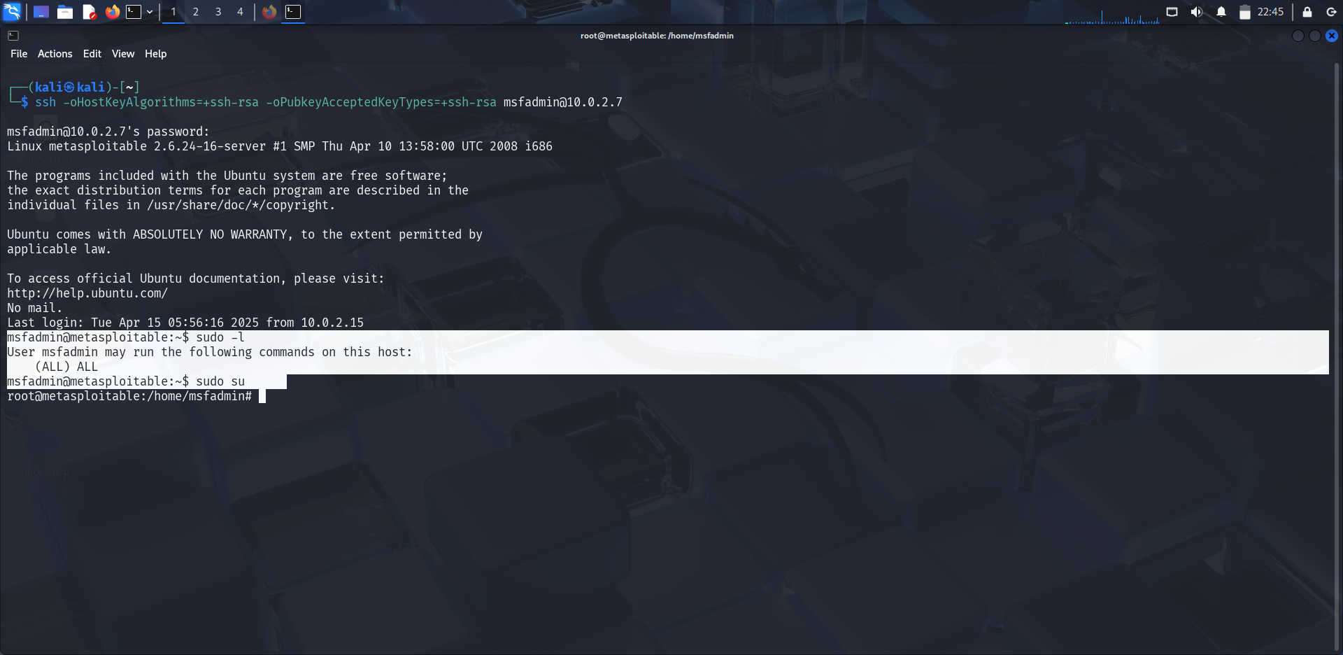 SSH Privilege Escalation